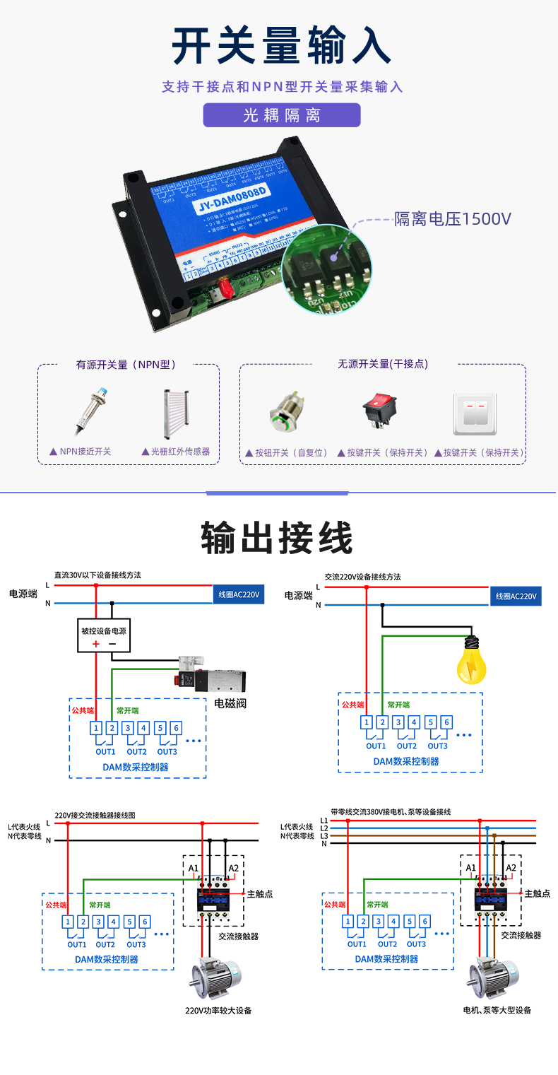 LoRa0808D LoRa無線控制模塊開關(guān)量輸入