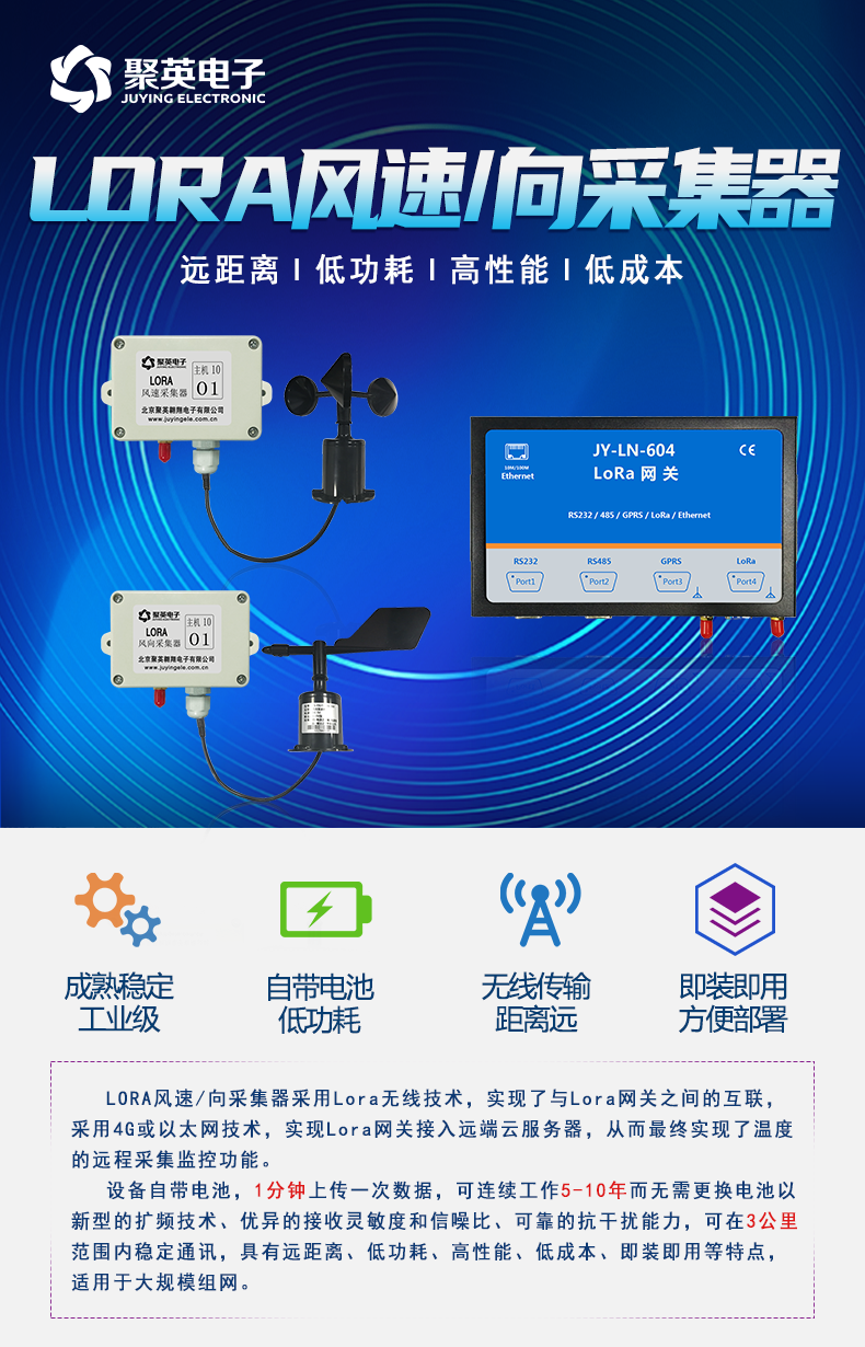 LORA風速/風向采集器 