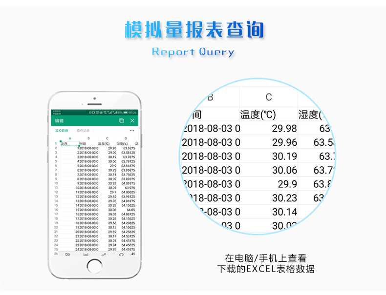 LORA風速/風向采集器 報表查詢