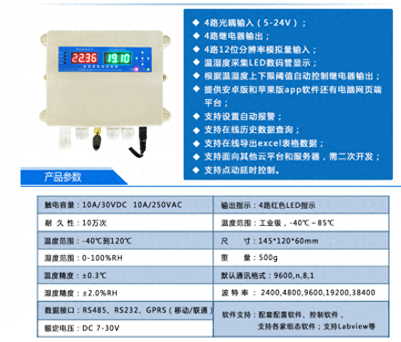 智能溫濕度傳感器