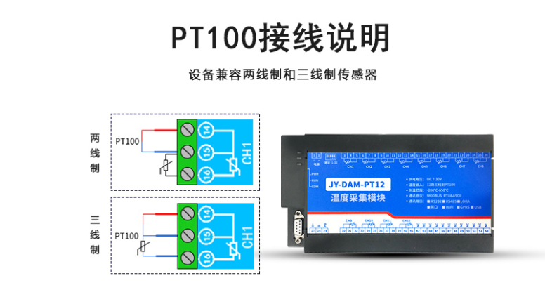 PT100的接線方式