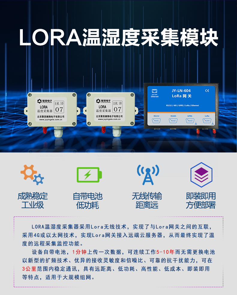 LORA濕度采集器 民用級