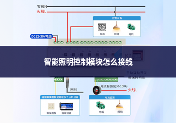 智能照明控制模塊怎么接線